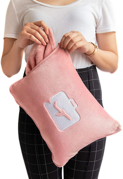 NapBuddy - Lazy 2 In 1 Cushion Travel Nap Pillow Quilt